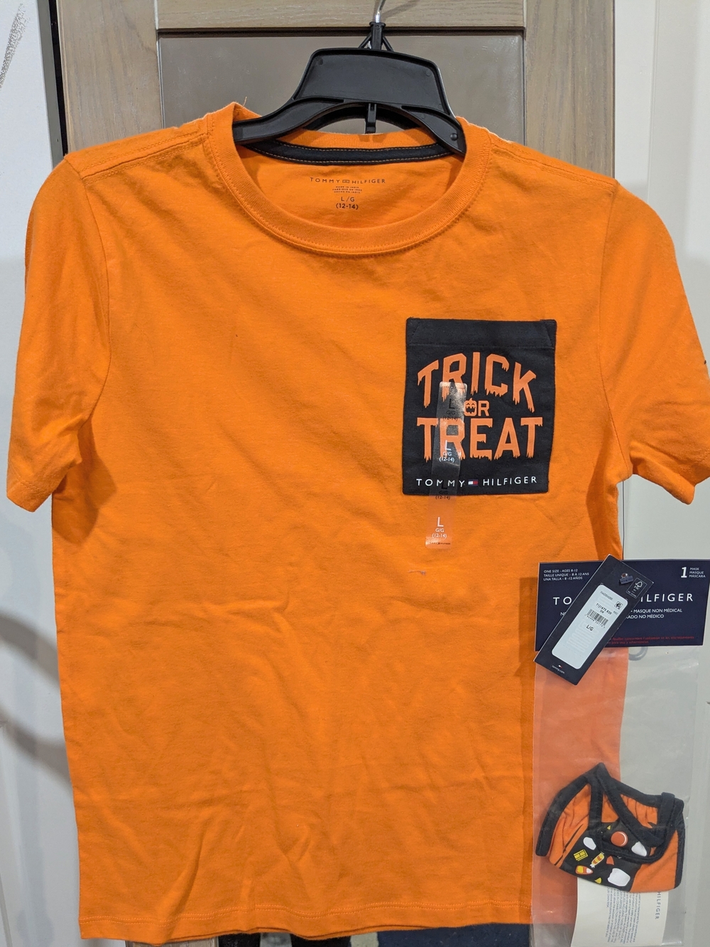 Tommy Hilfiger Men’s Orange 'Trick or Treat' Graphic T-Shirt